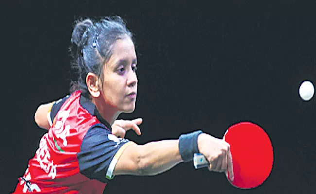 Sreeja lost in Asian table tennis - Sakshi