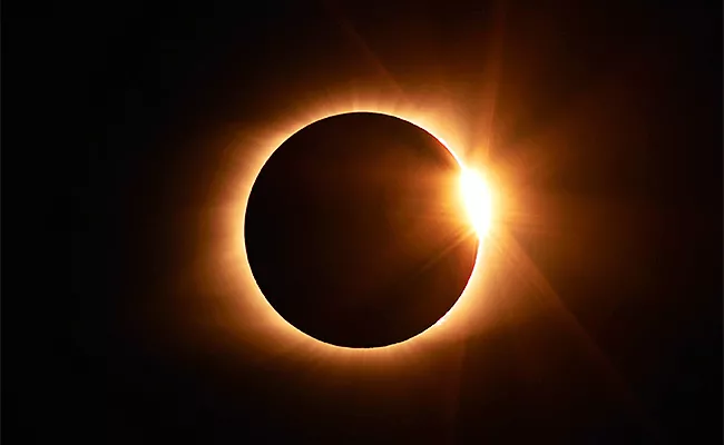 Solar Eclipse Sun as Ring of Fire - Sakshi