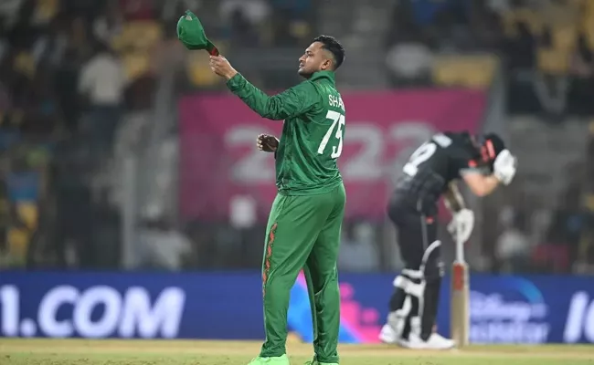 Bangladesh captain Shakib Al Hasan doubtful for India clash in Pune - Sakshi