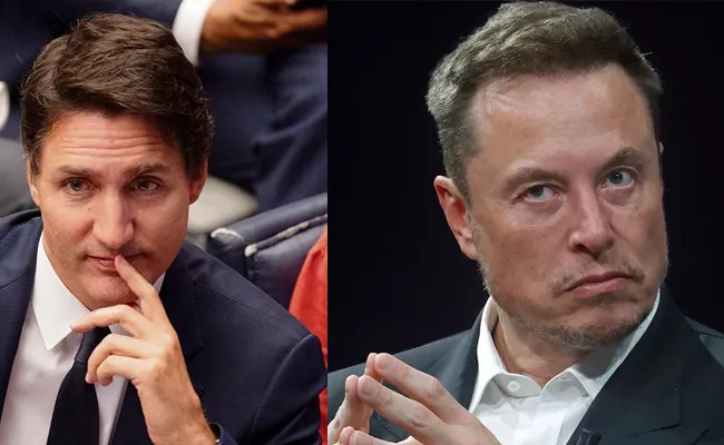 Elon Musk Fire Justin Trudeau Of "Crushing Free Speech" In Canada - Sakshi