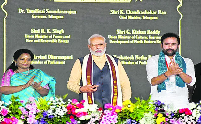Prime Minister dedicates First 800 MW Unit of Telangana Super Thermal Power Project of NTPC to the Nation - Sakshi