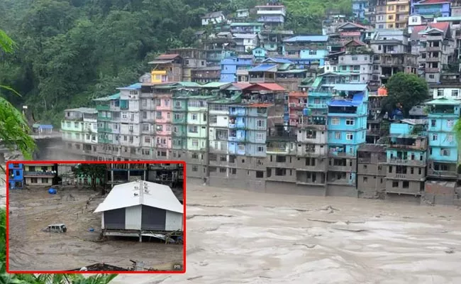 Sikkim CM Prem Singh Blamed Inferior Construction Of Chungthang Dam - Sakshi