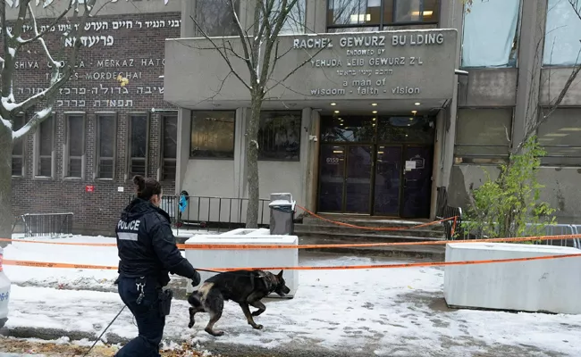 Israel Hamas war Shots Fired At Jewish School In Canada - Sakshi