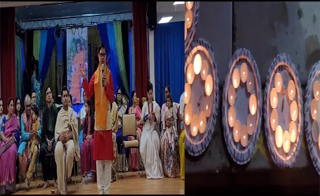 Diwali Celebrations At University of Silicon Andhra - Sakshi