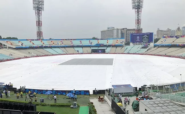 CWC 2023 AUS VS SA 2nd Semis: Covers Are On At The Eden Gardens - Sakshi