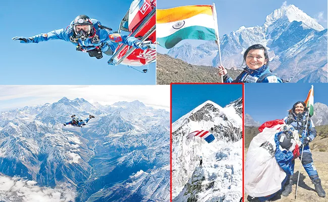 Sheetal Mahajan: First Indian Woman to Skydive from 21500 feet Near Mount Everest - Sakshi