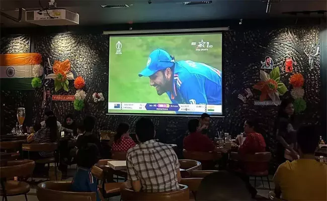 World Cup Final on Big Screen Special Arrangements to Watch in Delhi - Sakshi