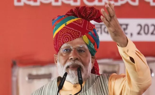 Congress sent Rajasthan to top in corruption, rioting says PM Narendra Modi - Sakshi