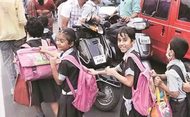 Delhi NCR Schools Reopen after Break - Sakshi