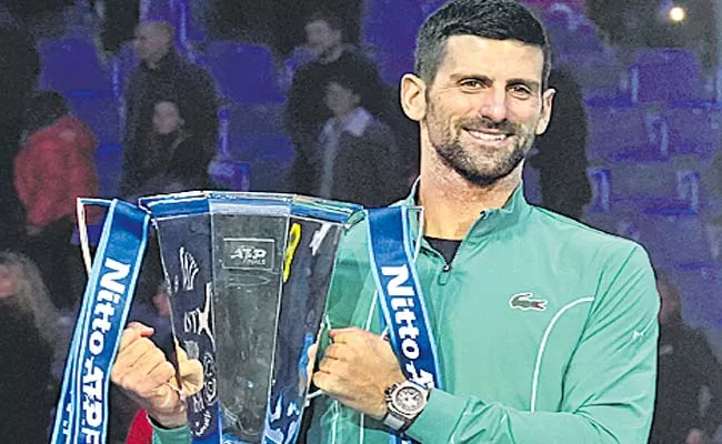 Djokovic won the ATP Finals tournament title for the seventh time - Sakshi