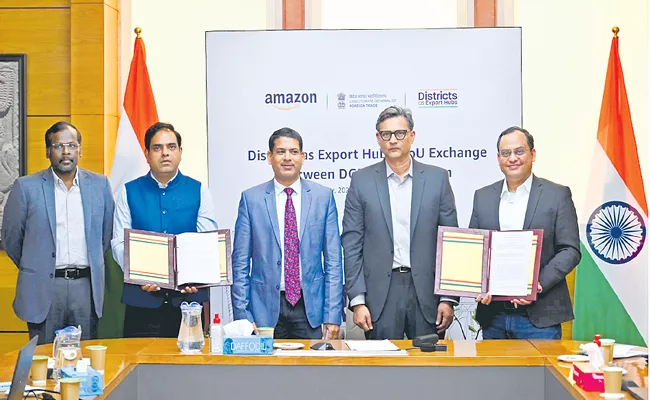 DGFT, Amazon ink MoU to promote MSMEs ecommerce exports - Sakshi