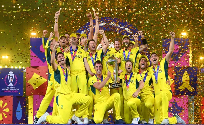 FIR Registered Against Aussies All Rounder Mitchell Marsh For Resting Feet On World Cup Trophy - Sakshi
