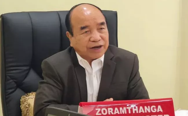 Mizoram Chief Minister Zoramthanga Fails To Vote As EVM Malfunctions - Sakshi