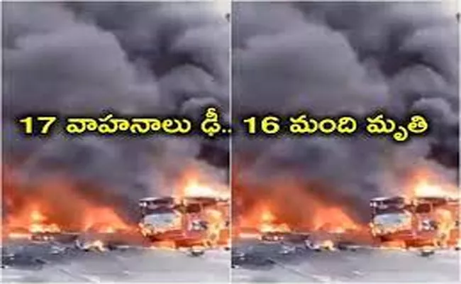 Venezuela highway in flames as lorry ploughs into crash site - Sakshi