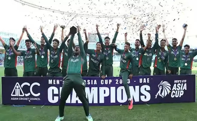 Bangladesh thump UAE to clinch their maiden U19 Asia Cup title - Sakshi