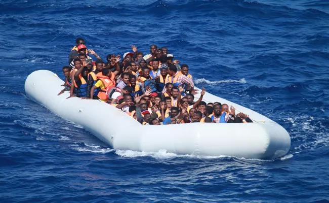 Migrants died in the boat sinking in Mediterranean sea - Sakshi
