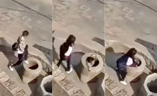 Little Girl Throws 4 year Old Boy into a Well - Sakshi