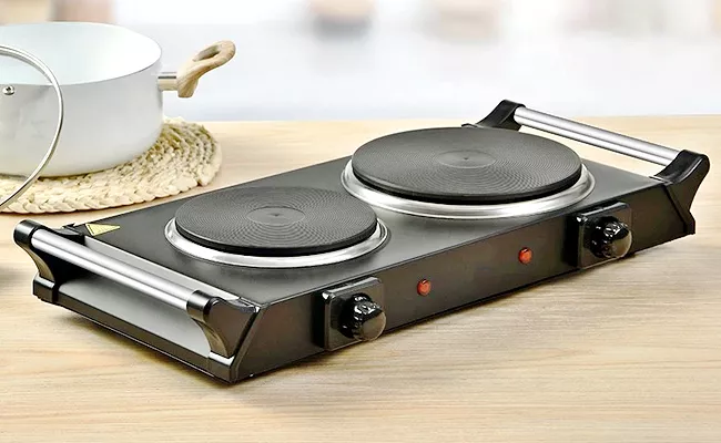 Electric Portable Stove Which Has Automatic Closing Function - Sakshi