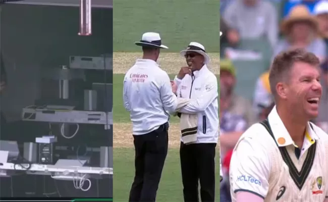 Third umpire gets stuck in MCG lift, leading to delay in play on Day 3 - Sakshi