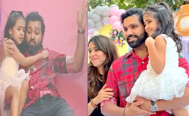 Rohit Sharma Daughter Samaira Birthday Grand Celebrations Video Viral - Sakshi