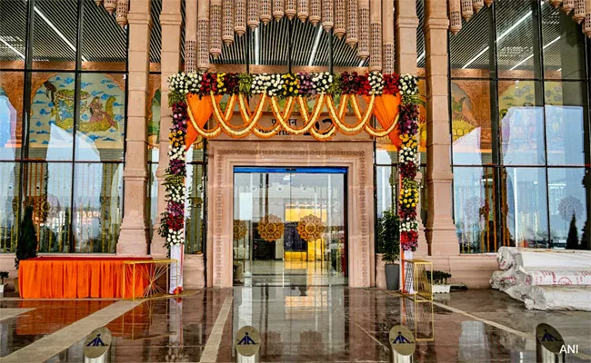 Ayodhya Airport Inauguration Temple town look - Sakshi