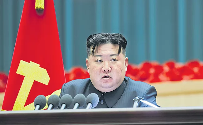 Kim Jong Un calls for women to have more children to halt a fall in the birthrate - Sakshi