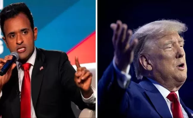 USA presidential election 2024: Donald Trump attacks Vivek Ramaswamy - Sakshi