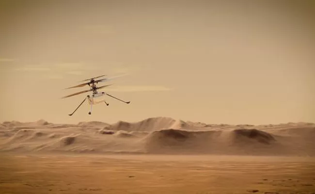 Nasa Mini Helicopter Journey Ended On Mars - Sakshi