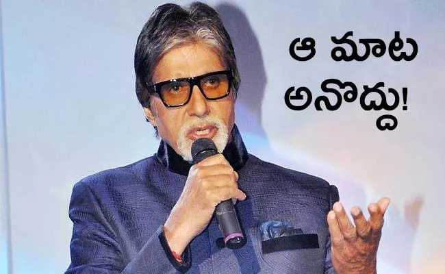 Amitabh Bachchan Upset with Claims of South Indian Film Industry Better than Bollywood - Sakshi