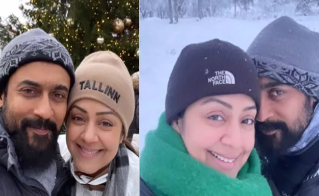 Jyotika and Suriya vacation video goes viral amid divorce rumors - Sakshi