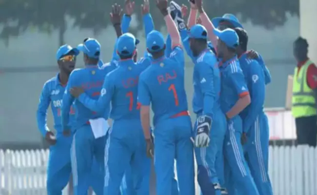 Musheer Khan, bowlers help India steamroll New Zealand, start Super Six with big win - Sakshi