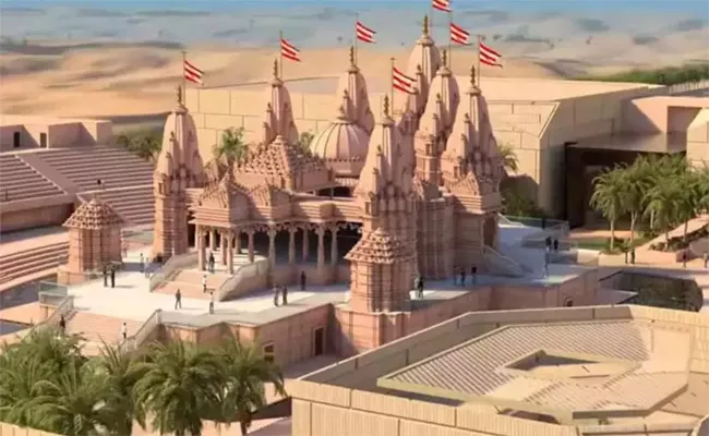 UAE PM Modi will Inaugurate a Grand Hindu Temple - Sakshi