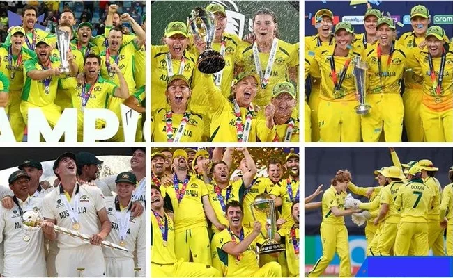 Australia Continuing The Domination On World Cricket, Latestly Aussies Defeated Team India In U19 WC 2024 Finals - Sakshi