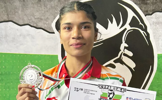 Nikhat Zareen Won Silver Medal In Strandja Memorial Boxing - Sakshi