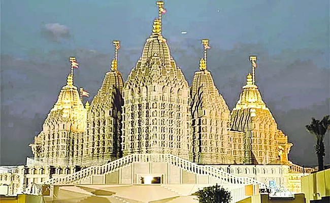 PM Modi to inaugurate BAPS temple in UAE - Sakshi