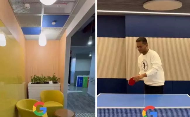 Googles Newly Opened Office In Pune Employee Gives A Tour video - Sakshi