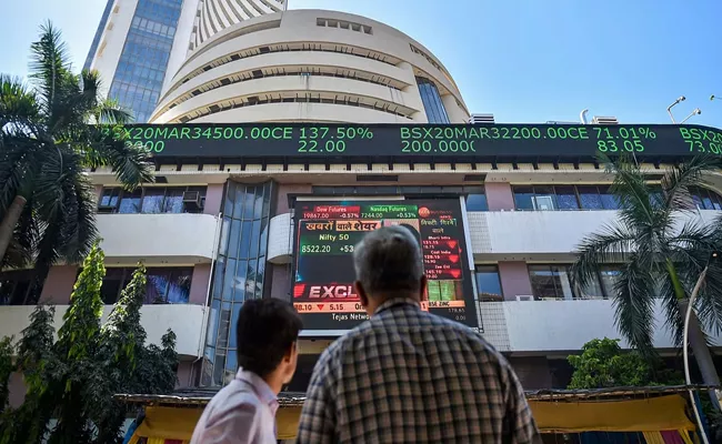 Nifty above 22,100, Sensex up 282 points lead - Sakshi