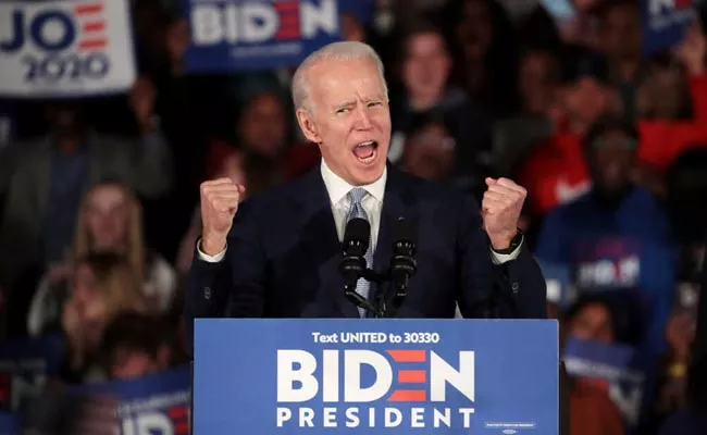 Joe Biden wins first Democratic presidential primary In USA - Sakshi