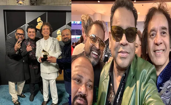 Raining Grammys For India says AR Rahman Selfie With music legends - Sakshi