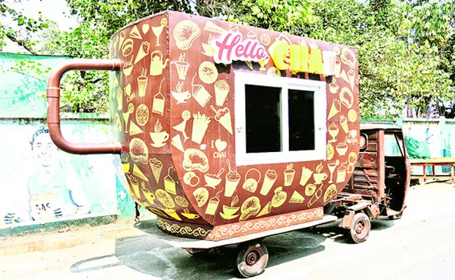 Setting Up Of New Mobile Tea Stalls - Sakshi
