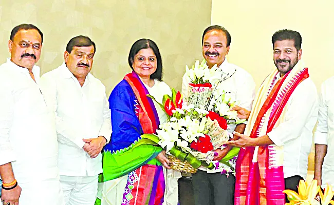 BRS MP Ranjith Reddy and Dana Nagender Joined In Congress - Sakshi