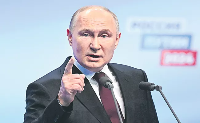 Russian President Putin Warns Of World War 3 In First Comment After Landslide Win - Sakshi