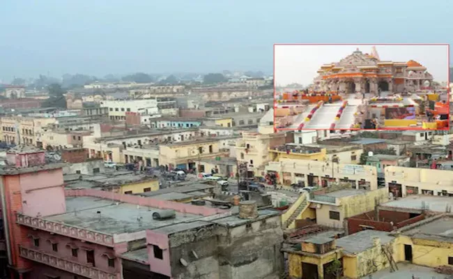 Holi Festival Celebrated in Ayodhya Ram Mandir - Sakshi