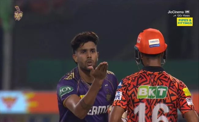 IPL 2024 KKR VS SRH: Harshit Rana Fined 60 Percent Of His Match Fees For Giving Mayank Agarwal Unusual Send Off - Sakshi