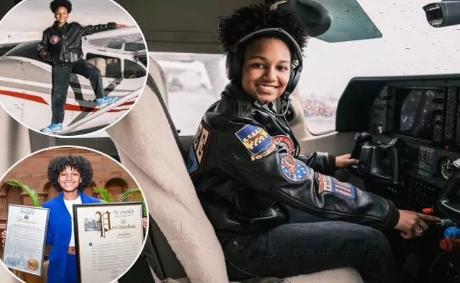 New Yorks Youngest Female Pilot - Sakshi