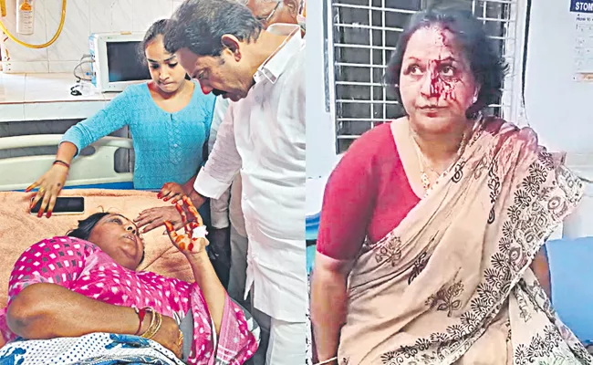 Brutal attack on temple secretary - Sakshi