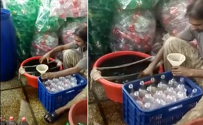 adulterated coca cola bottles doing rounds on social media - Sakshi
