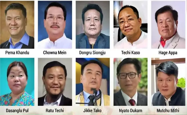 Arunachal CM Pema Khandu, his deputy among 10 BJP candidates elected unopposed in assembly elections - Sakshi