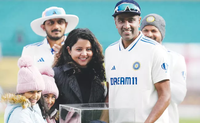 My Wife Didnt Know What She Was Getting Into Ashwin Emotional Tribute 100th Test - Sakshi