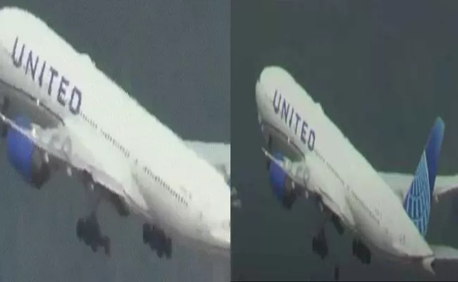 Video: United Airlines flight loses tyre soon after take off San Francisco - Sakshi